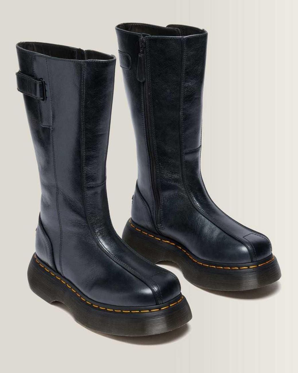 Dr. Martens Black Buzz Hi Eclipse Leder Stiefel