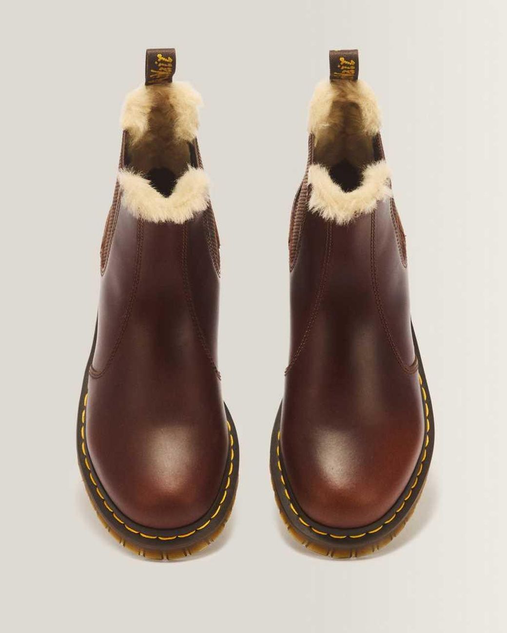 Dr. Martens Brown Butterscotch 2976 Leonore Burnished Wyoming Boots