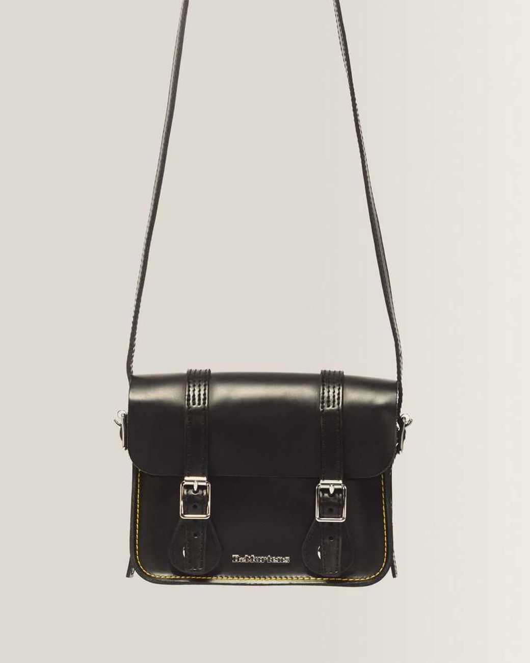 Dr. Martens Black 7" Leather Satchel