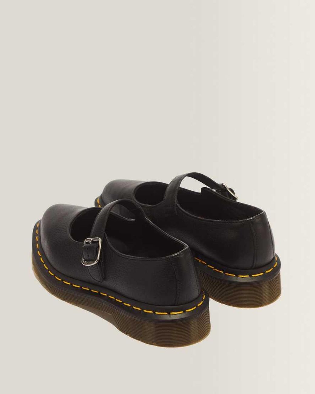 Dr. Martens Black Elphie Virginia Leather Mary Jane Shoes
