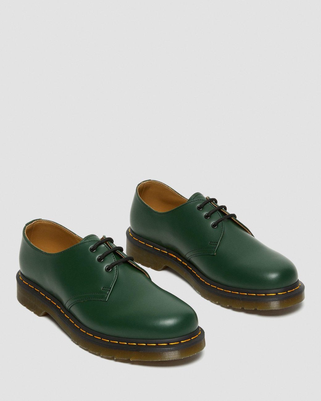 Dr. Martens 1461 Smooth Leather Oxford Shoes in Green for Men | Lyst
