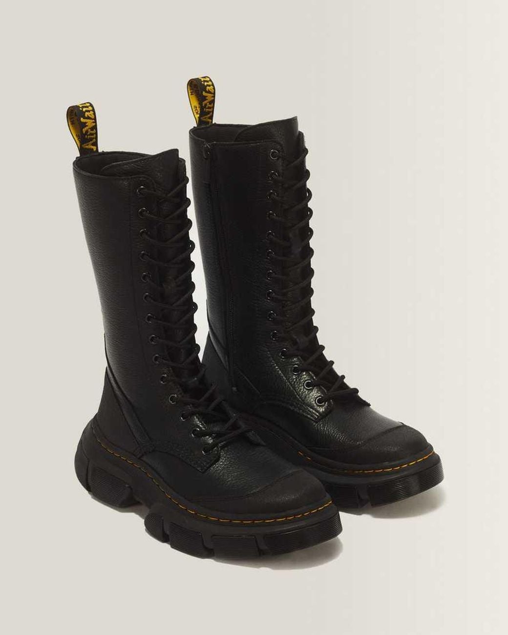 Dr. Martens Black Dmxl 14 Eye Lunar Leather Boots for men