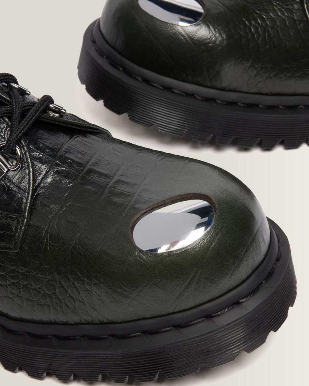 Dr. Martens Black 1461 Bex Steel Toe Leather Shoes for men