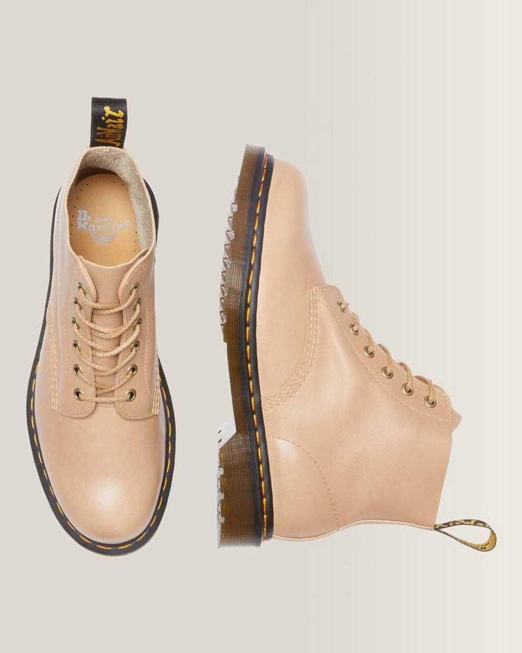 Dr. Martens Natural 101 Unbound Leather Ankle Boots for men