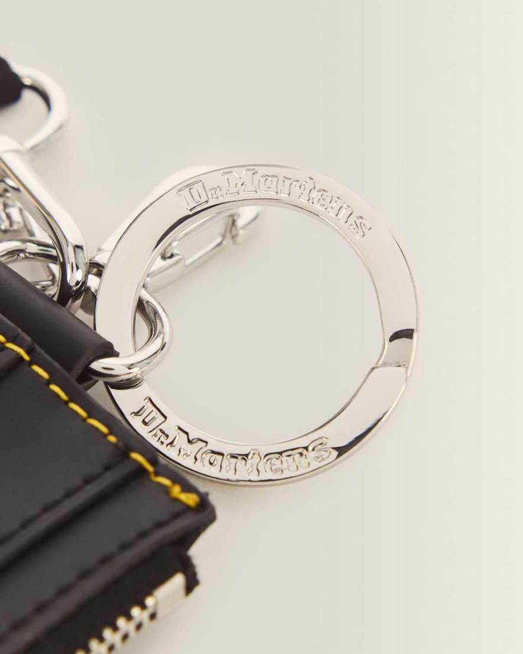 Dr. Martens White Kiev Leather Cardholder Keyring