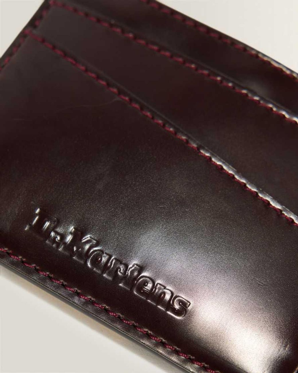 Dr. Martens Red Cardholder Ii Slg Cherry Oxford Rub Off