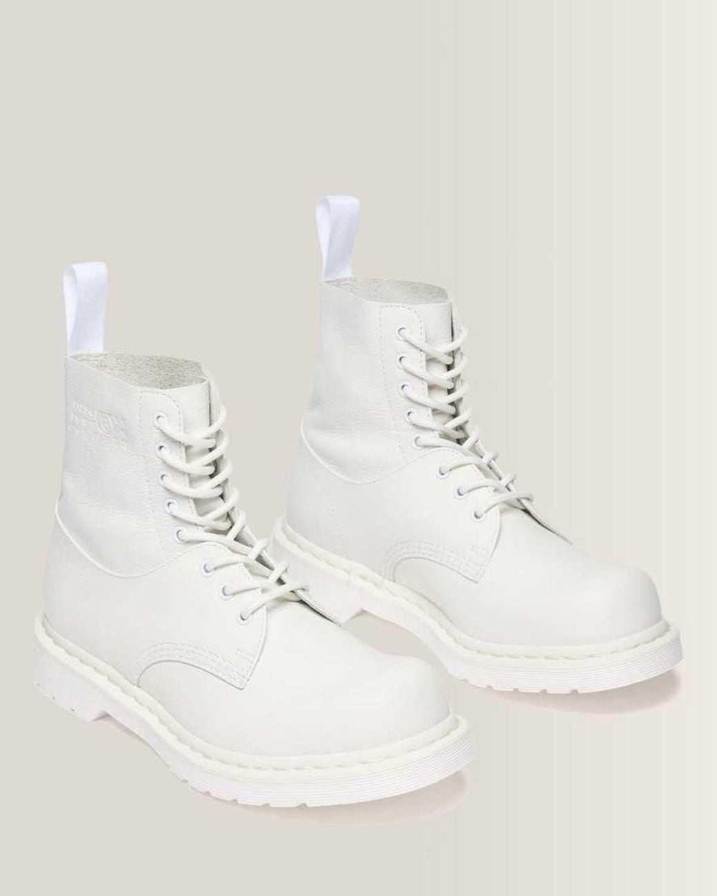 Dr. Martens White 1460 1461 Mm6 Leather Boots for men