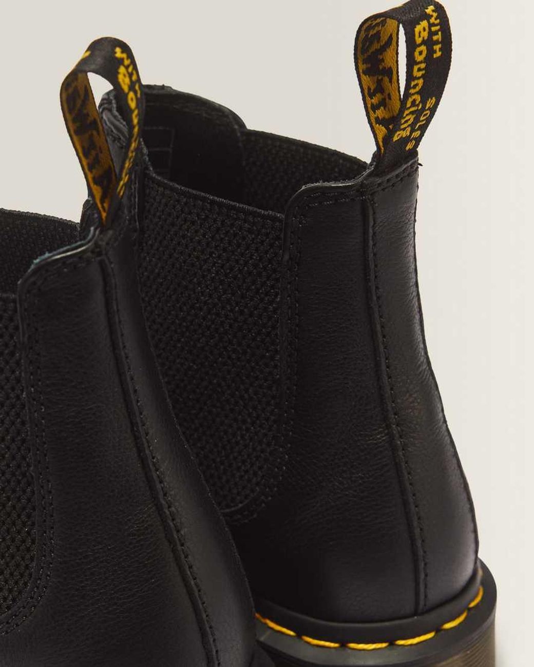 Dr. Martens Black 2976 Virginia Leather Chelsea Boots