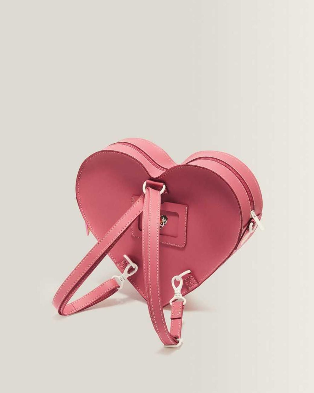 Dr. Martens Pink Leather Powerpuff Heart Backpack