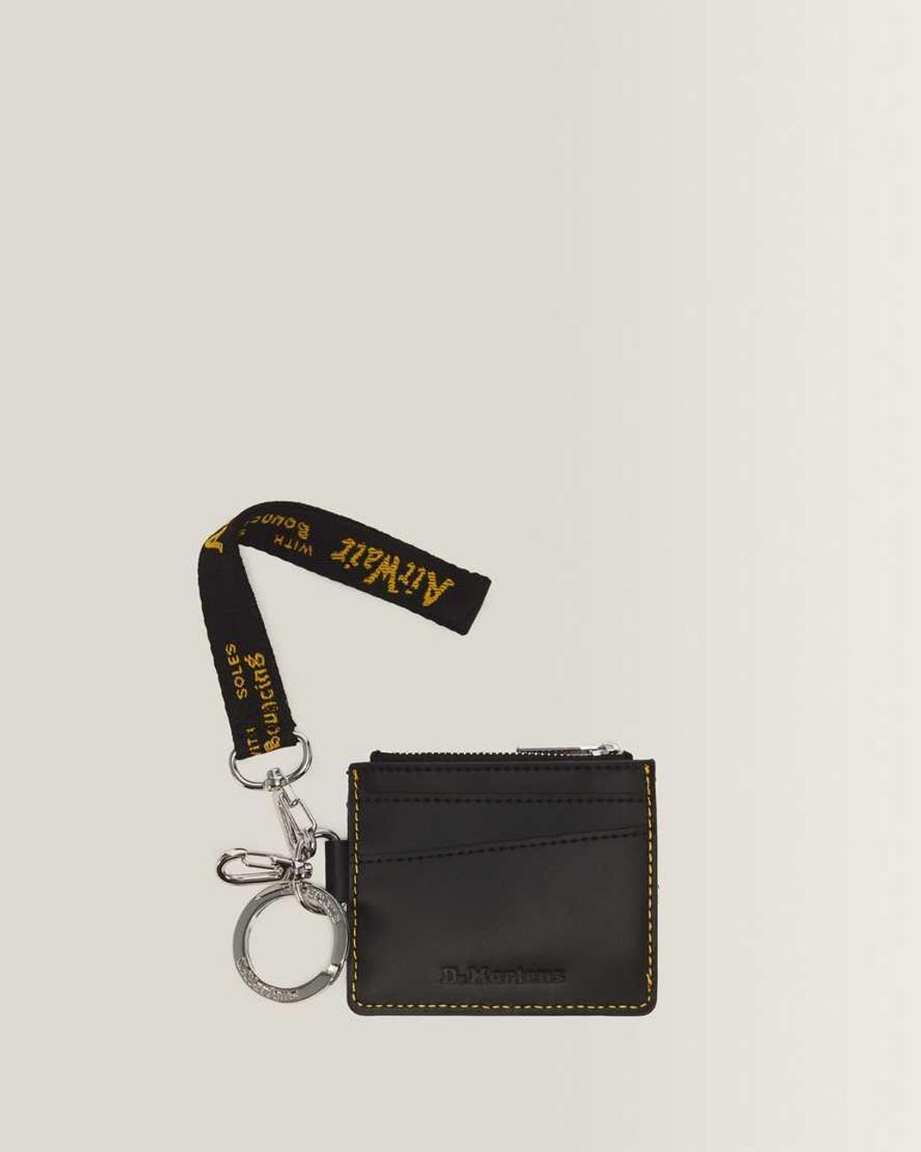 Dr. Martens White Kiev Leather Cardholder Keyring