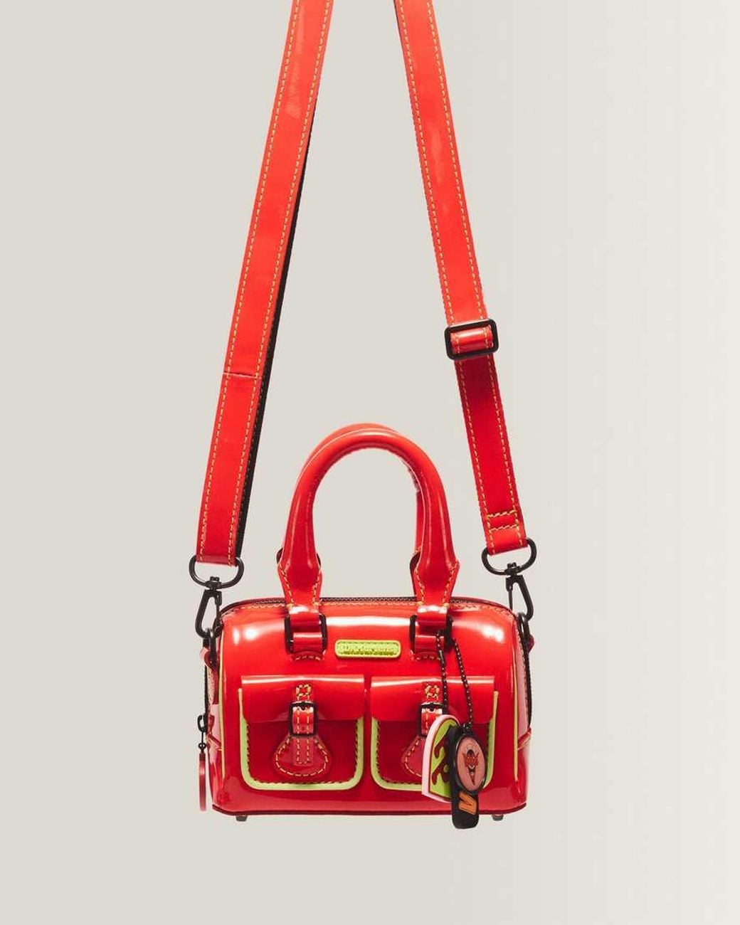 Dr. Martens Red Mini Top Handle Powerpuff Bag