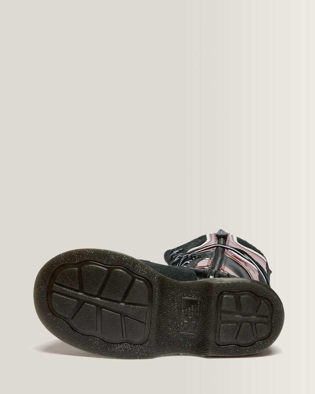 Dr. Martens Black Buzz Boxer Mixed Material Boots