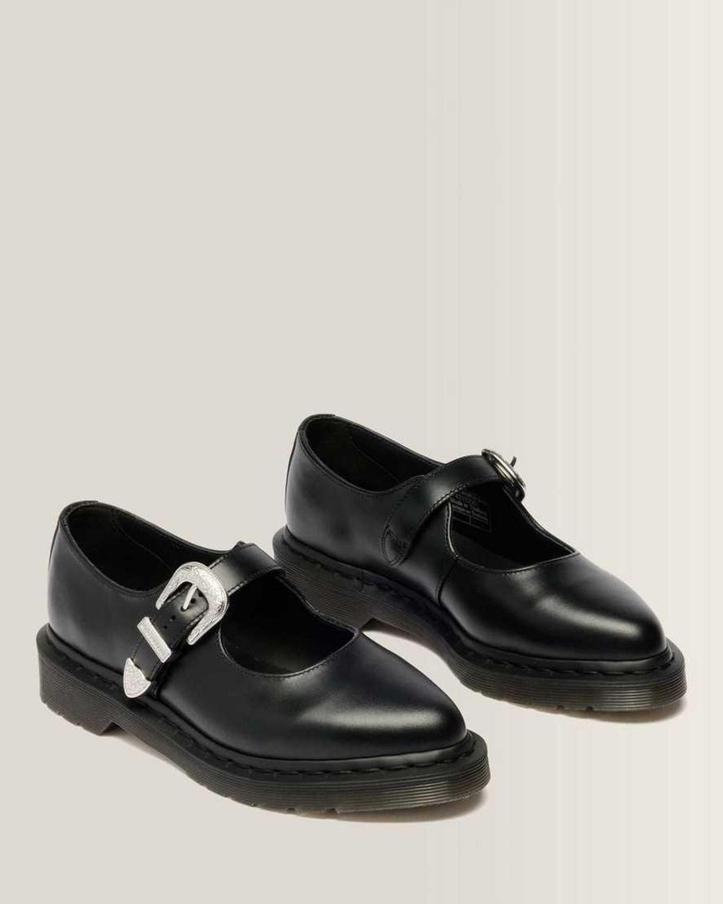 Dr. Martens Black Elphie Mary Jane Atlas Leather Shoes