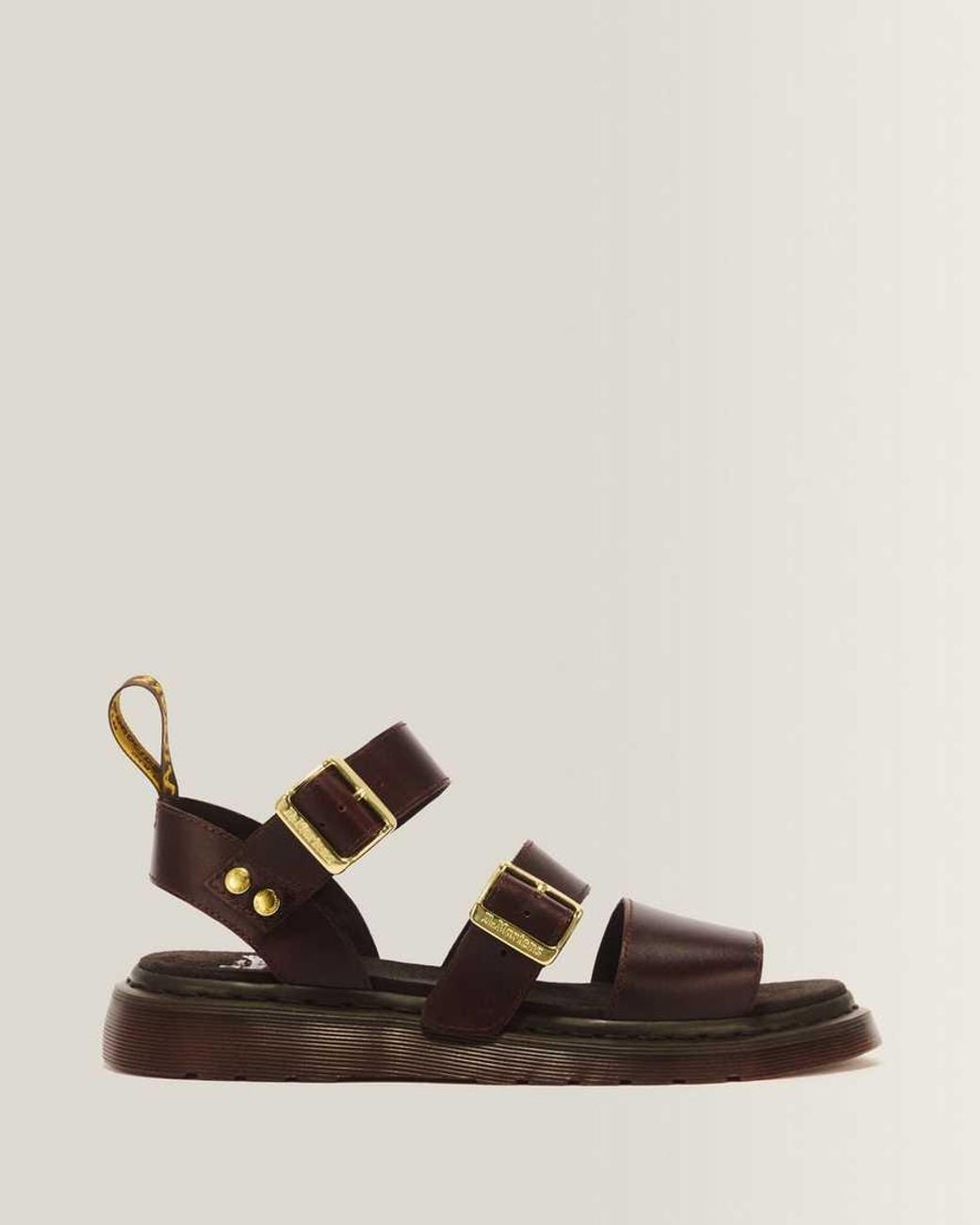 Dr. Martens Black Gryphon Atlas Leather Gladiator Sandals for men