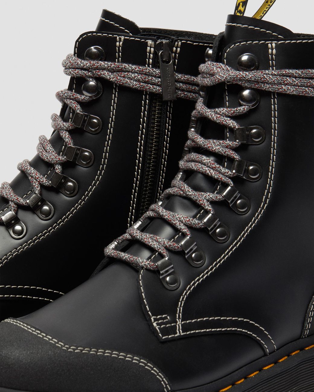 Dr. Martens Moreno Bex Smooth Leather Platform Boots in Black for Men | Lyst