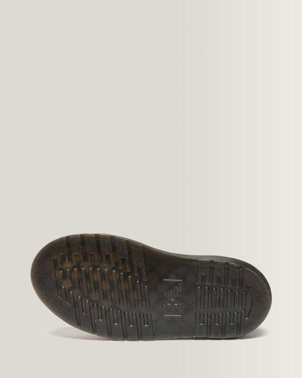 Dr. Martens Black Clarissa Strap Croc Embossed Leather Quad Sandals