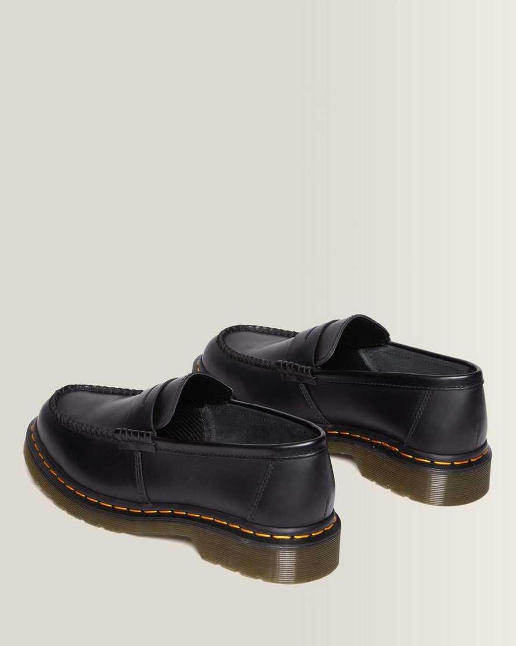 Dr. Martens Black Penton Smooth Leather Loafers for men