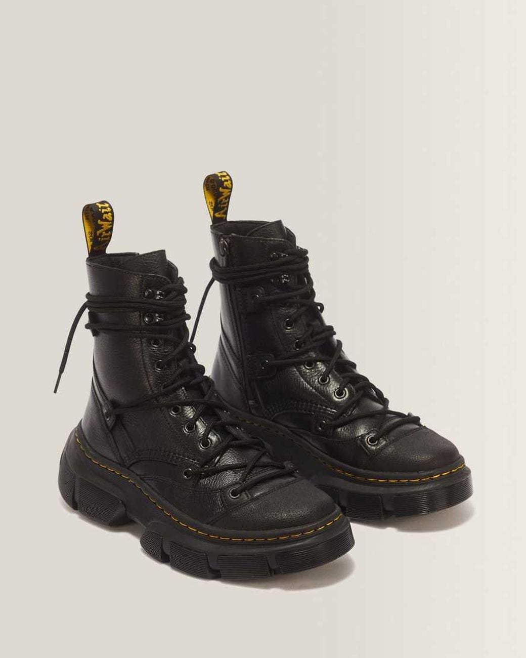 Dr. Martens Dmxl 8-Eye Leather Boots in Black for Men | Lyst