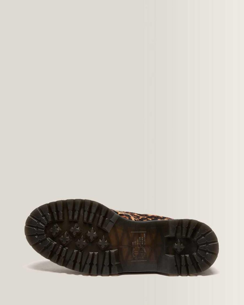 Dr. Martens Brown Lowell Print Moc Toe Shoes for men
