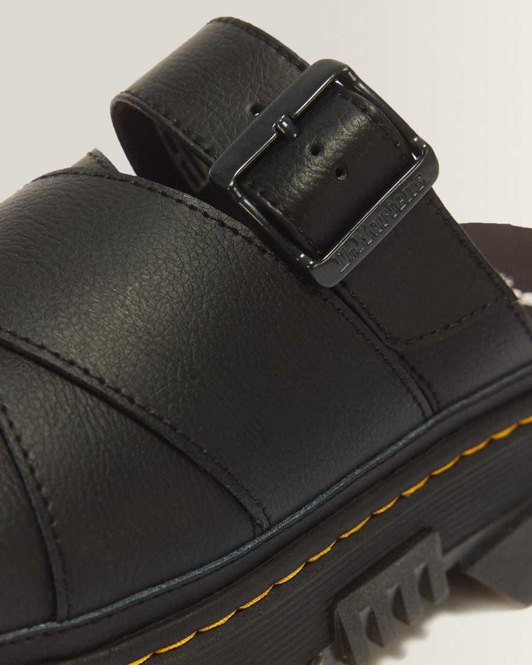 Dr. Martens Black Mattison Slide Sandals