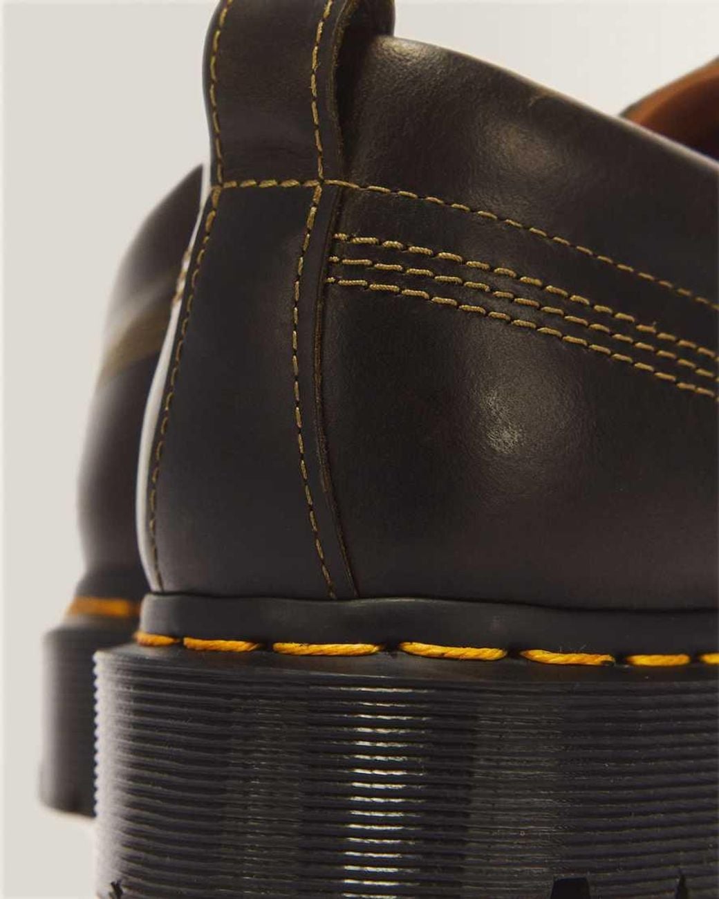 Dr. Martens Brown Lowell 4 Eye Mayhem Leather Moc Toe Shoes for men