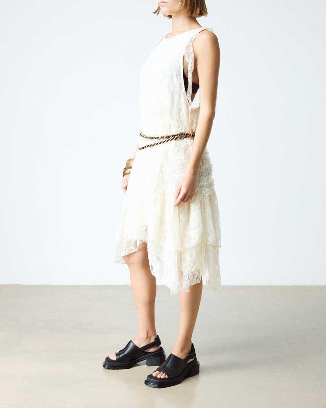 Dr. Martens Black Maybole Wanama Leather Sandals