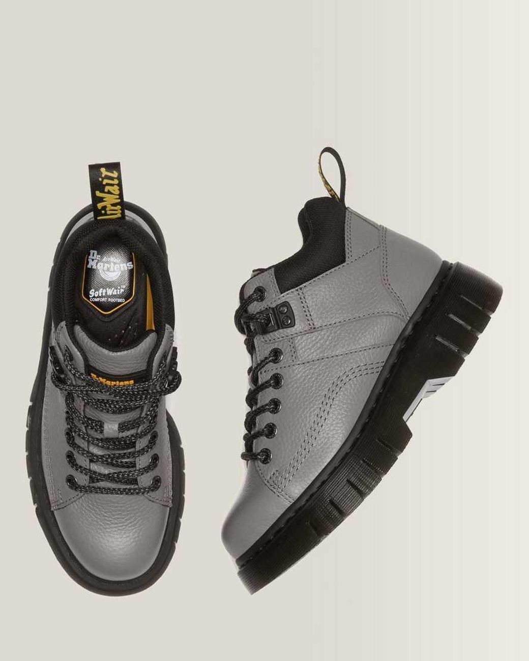 Dr. Martens Black Woodard Leather Lace Up Ankle Boots for men