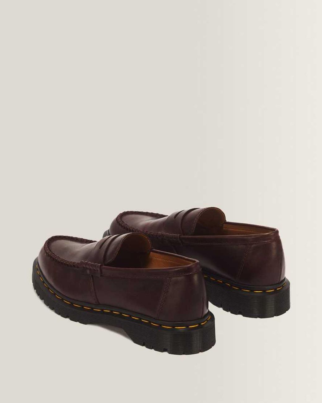 Dr. Martens Brown Penton Ben Mayhem Leather Loafers for men