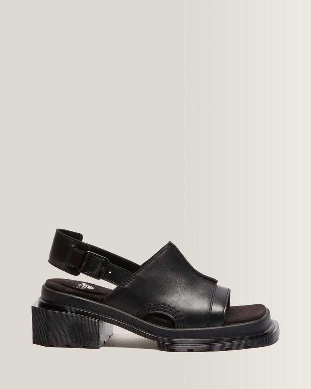 Dr. Martens Black Maybole Wanama Leather Sandals
