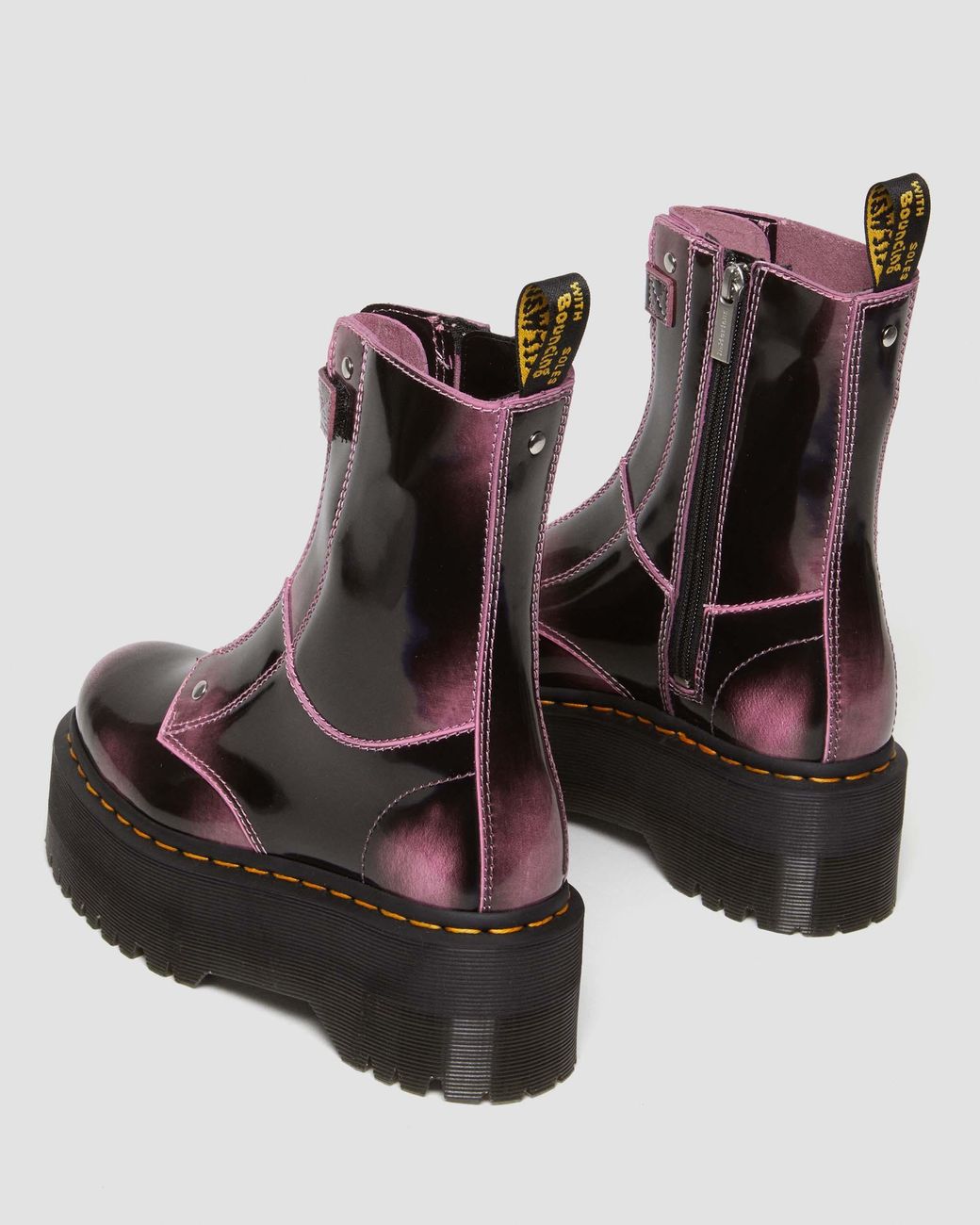 Dr. Martens Jetta Hi Max Distressed Leather Platform Boots