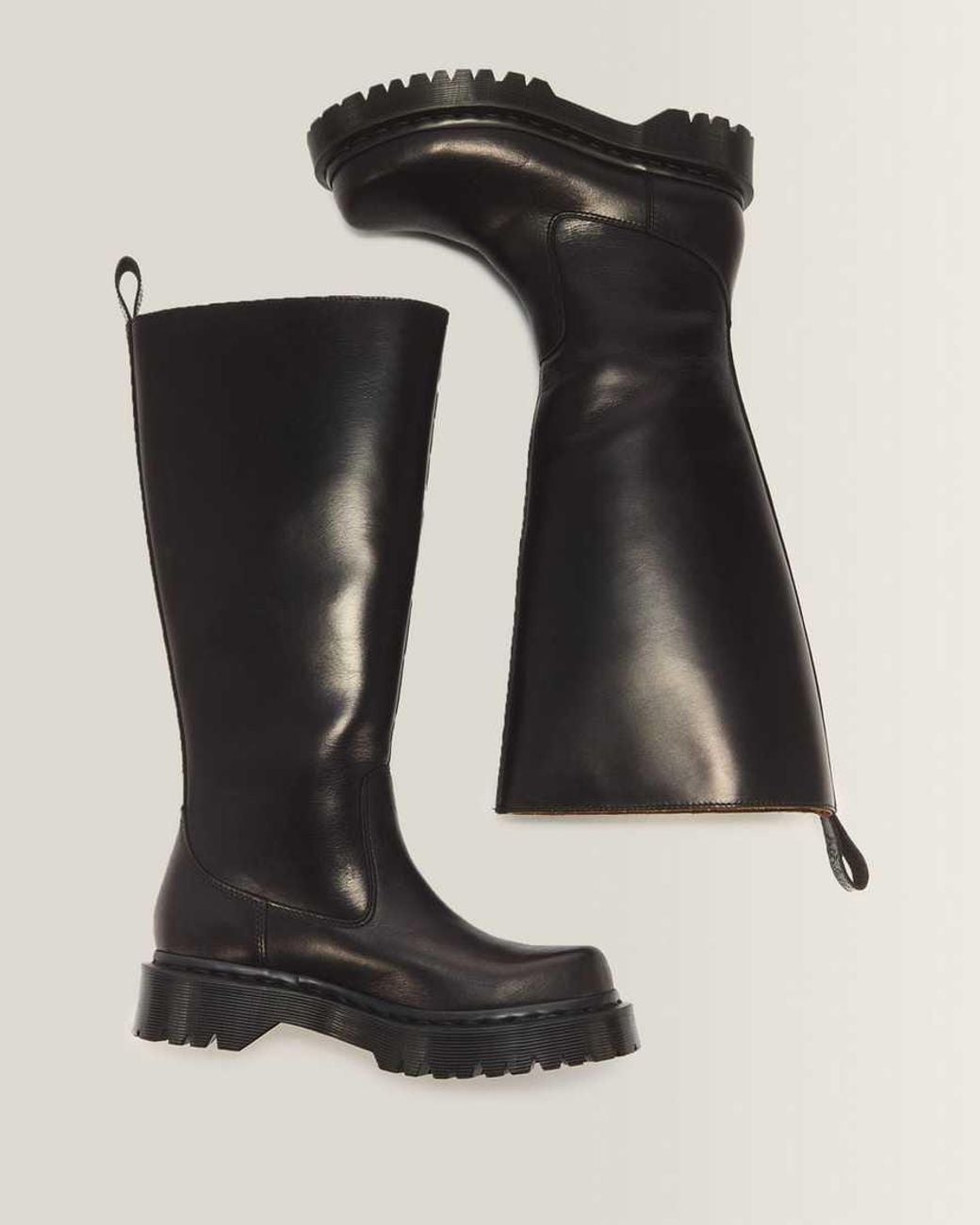 Dr. Martens Black Rejena Hi Old Harness Leather Boots