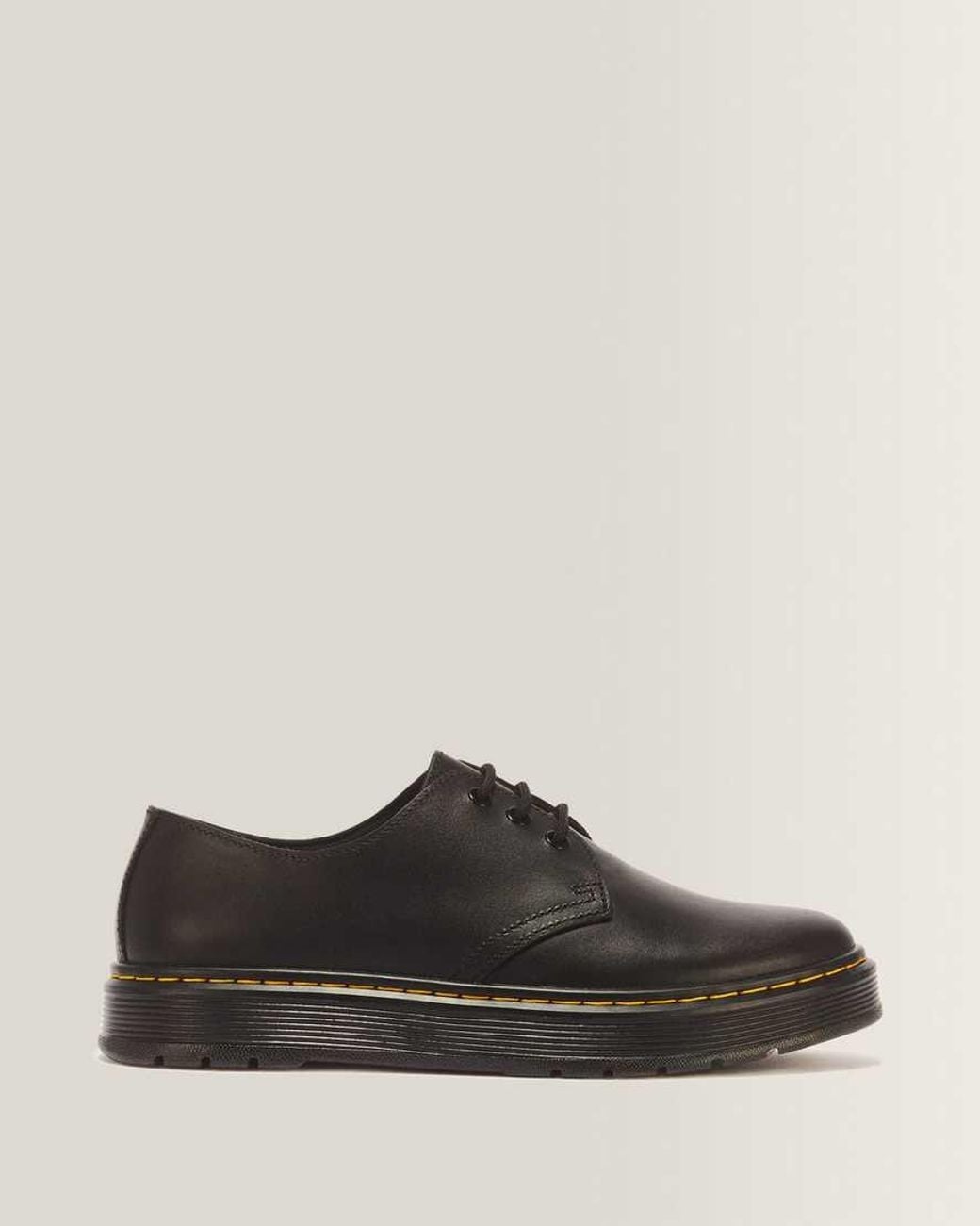 Dr. Martens Black Brookline Lo Leather Shoes for men