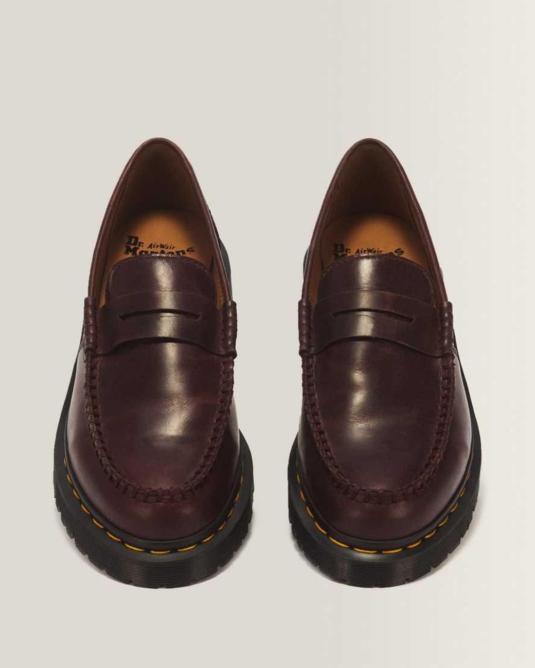 Dr. Martens Brown Penton Ben Mayhem Leather Loafers for men