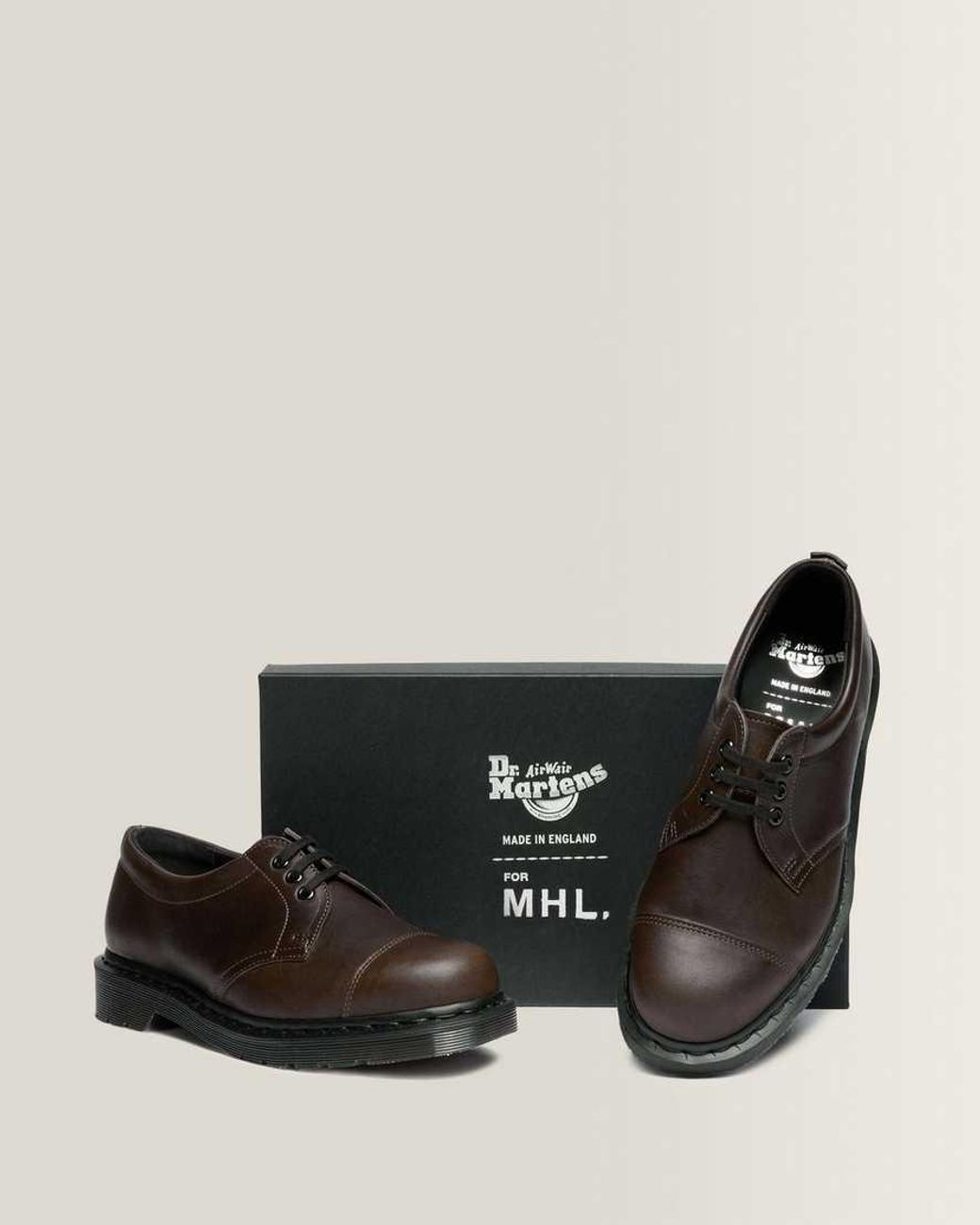 Dr. Martens Black 1461 Mhl Eye Leather Shoes for men
