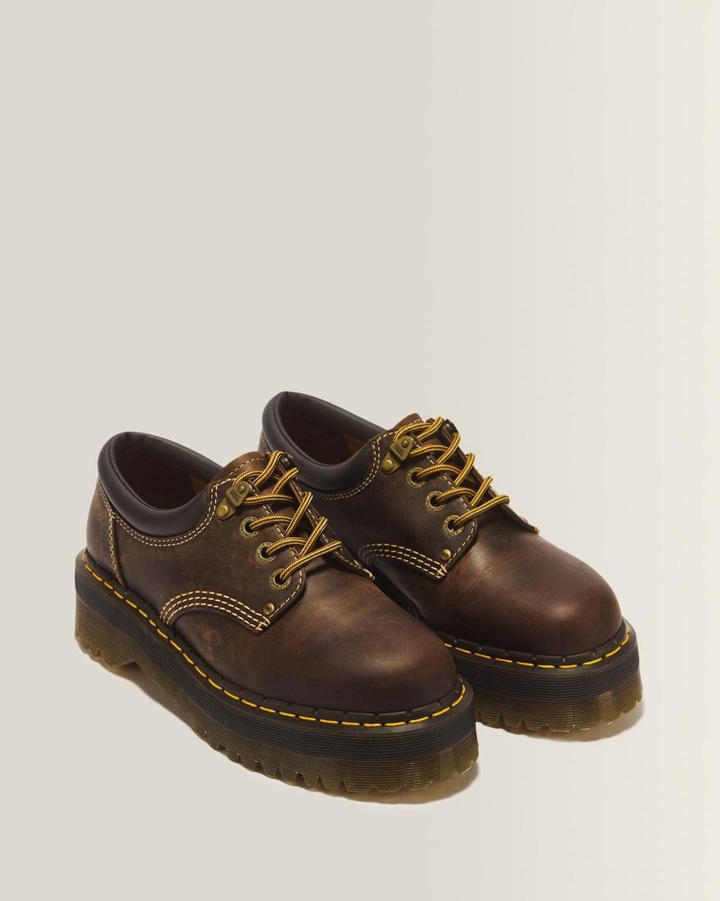Dr. Martens 8053 Arc Crazy Horse Leather Platform Casual Shoes in
