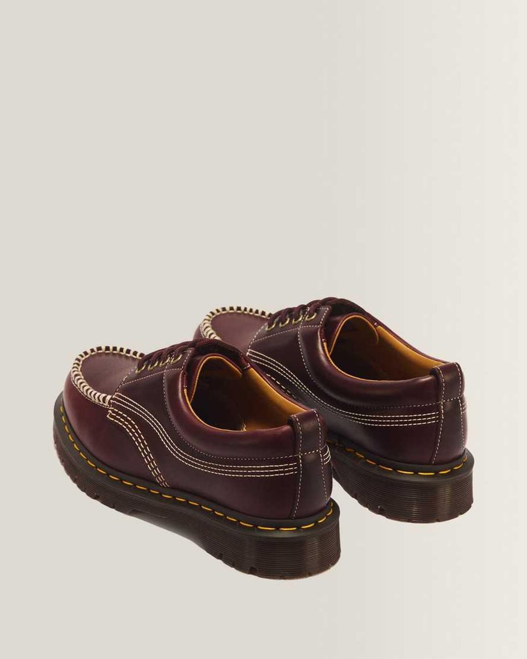 Dr. Martens Brown Lowell Leather Moc Toe Shoes for men
