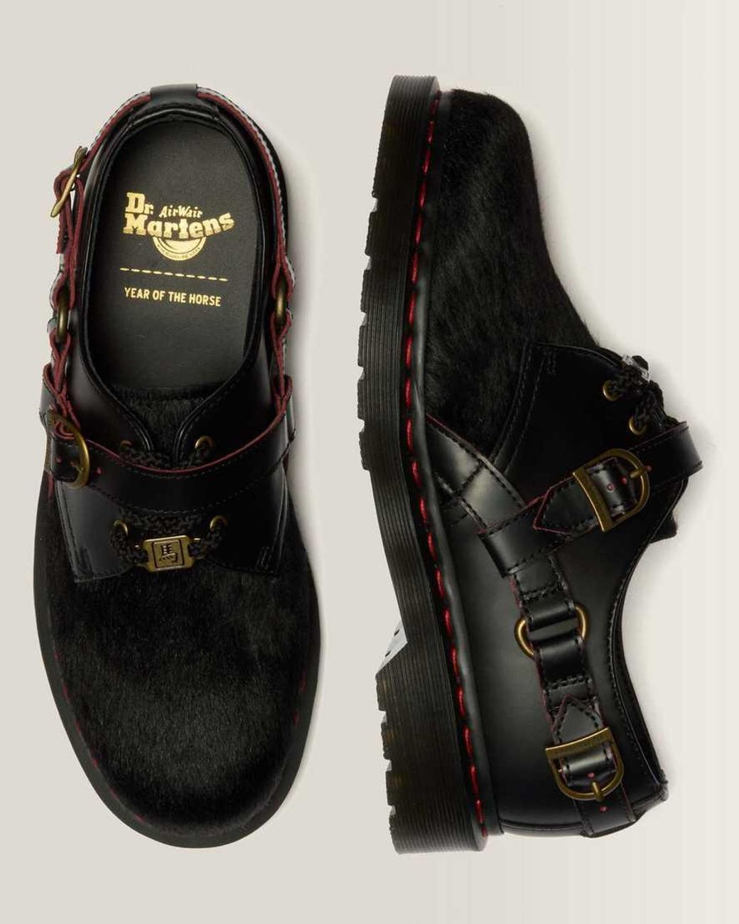 Dr. Martens Black 1461 Year Of The Horse Leather Shoes for men