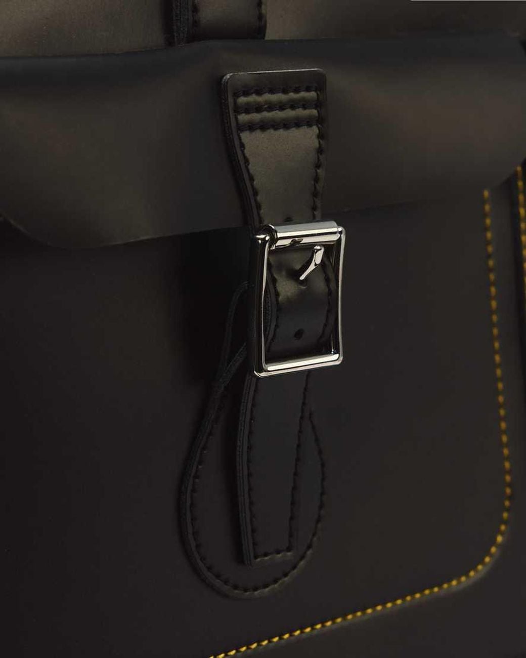 Dr. Martens Black Smooth Leather Weekender Bag
