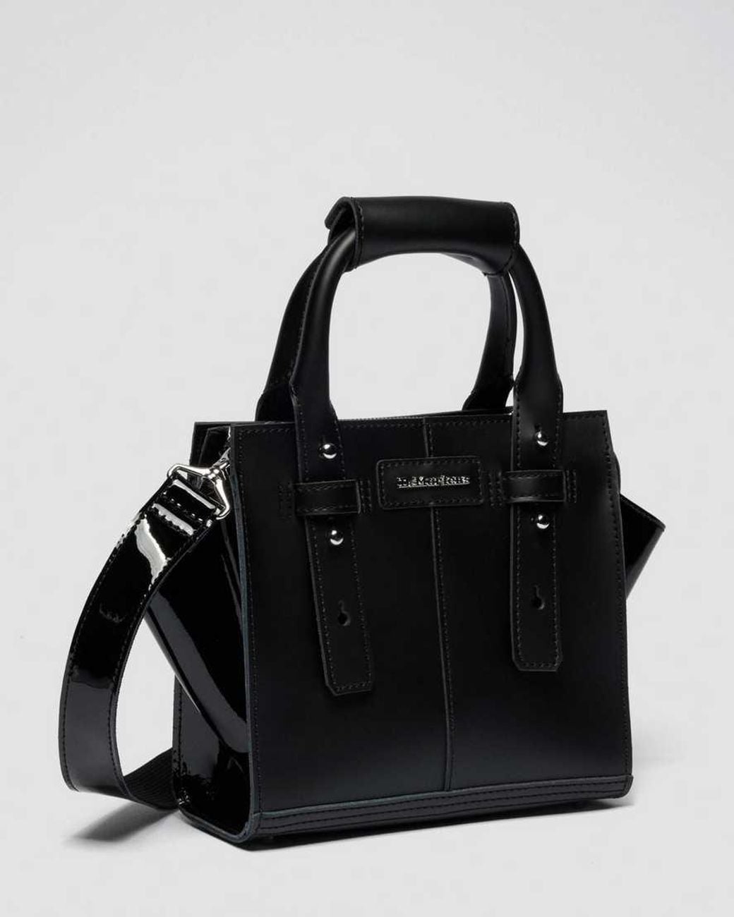 Dr. Martens Black Small Leather Tote Bag