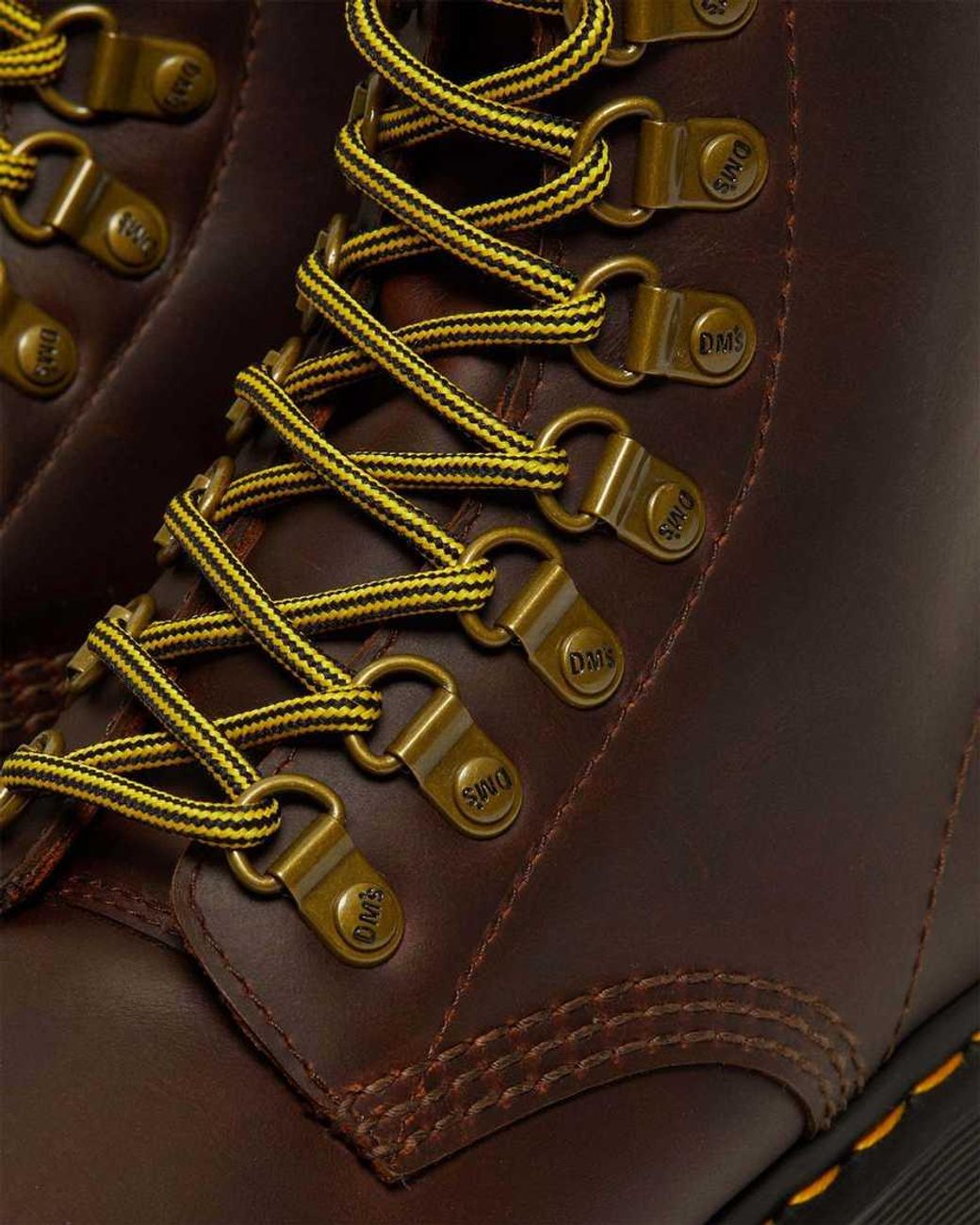 Dr. Martens Brown 1460 Pascal Dm's Wintergrip Leather Ankle Boots Dark