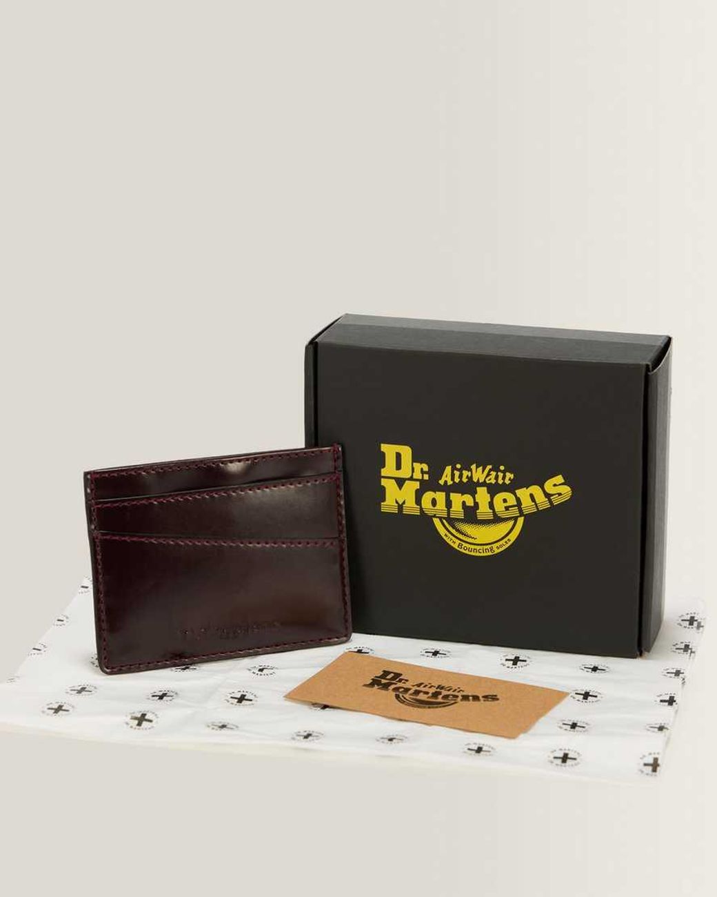 Dr. Martens Red Cardholder Ii Slg Cherry Oxford Rub Off