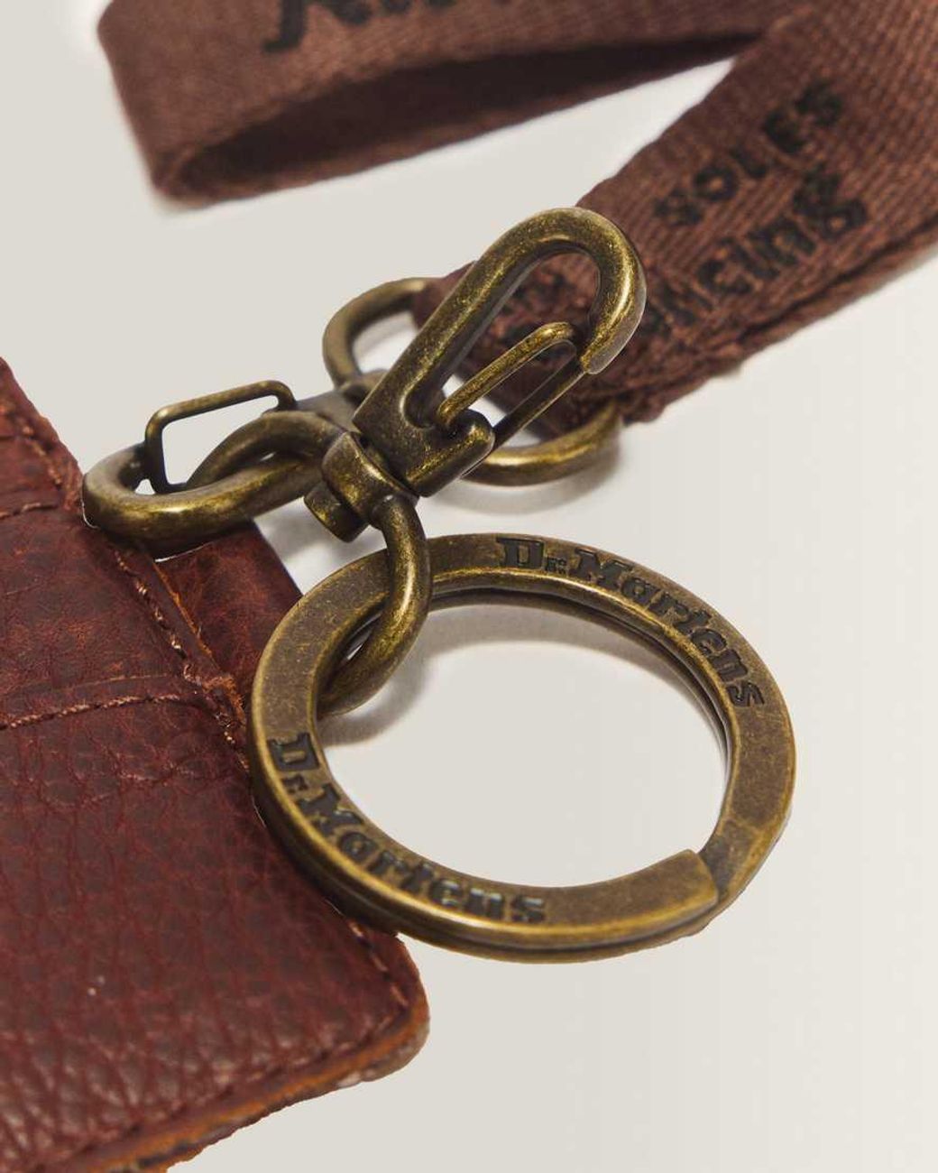 Dr. Martens Brown Ambassador Leather Cardholder Keyring
