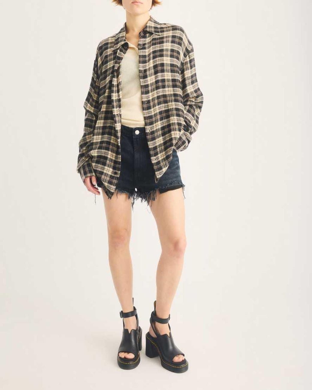 Dr. Martens Black Millee Leather Open Toe Sandals