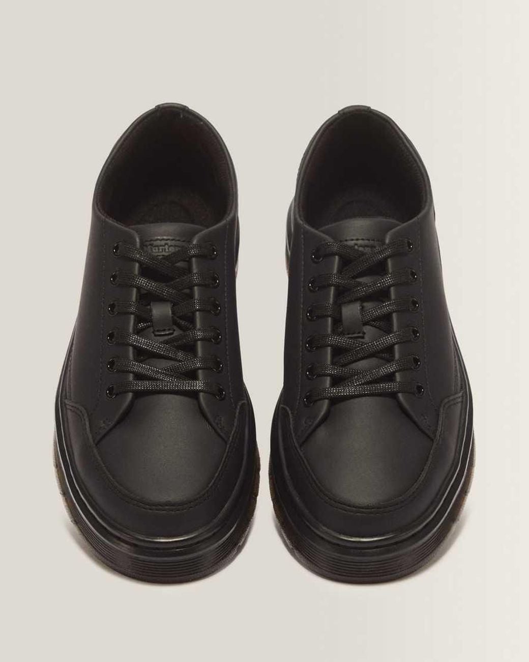 Dr. Martens Black Brookline Nappa Leather Shoes for men