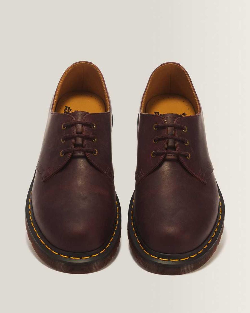 Dr. Martens Brown 1461 Eye Crazy Horse Leather Lace Up Shoes for men