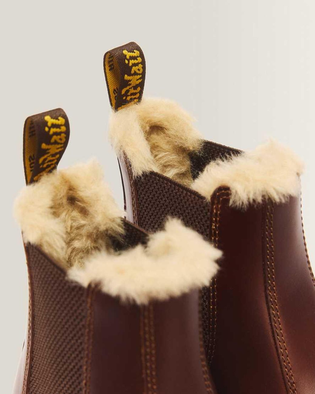 Dr. Martens Brown Butterscotch 2976 Leonore Burnished Wyoming Boots