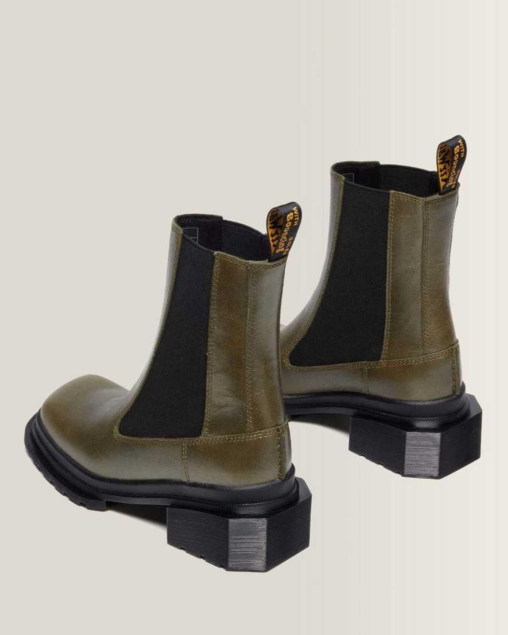 Dr. Martens Black Maybole Chelsea Square Toe Leather Boots