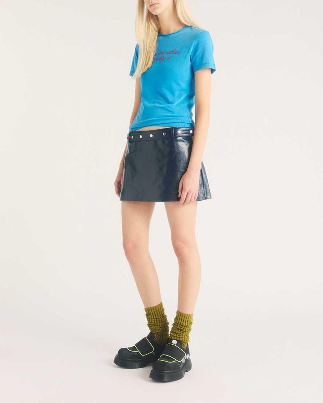 Dr. Martens Black Buzz Strap Powerpuff Shoe
