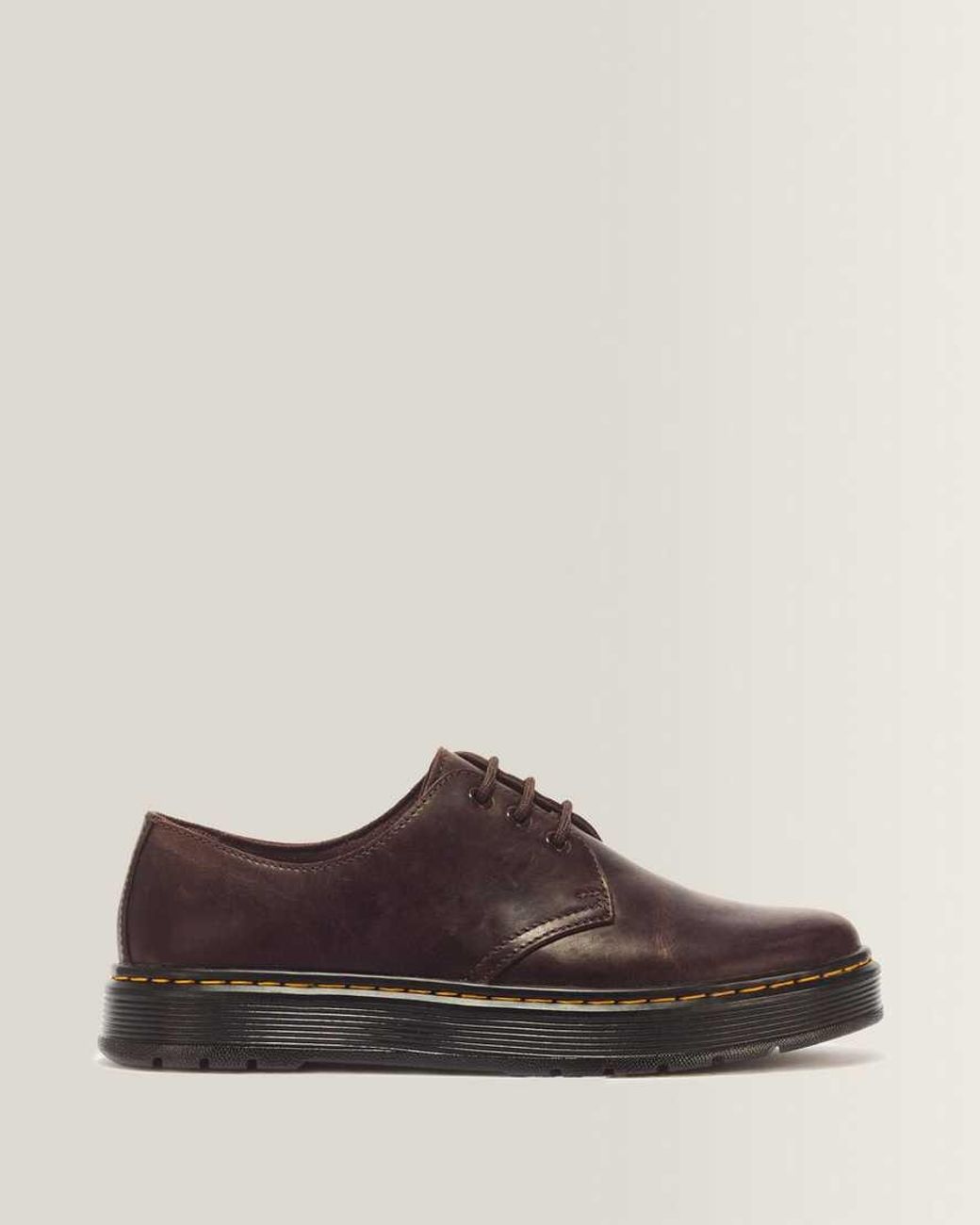 Dr. Martens Brown Brookline Lo Crazy Horse Leather Shoes for men