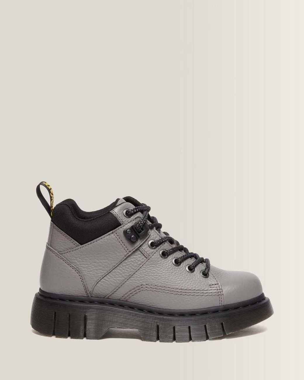Dr. Martens Black Woodard Leather Lace Up Ankle Boots for men